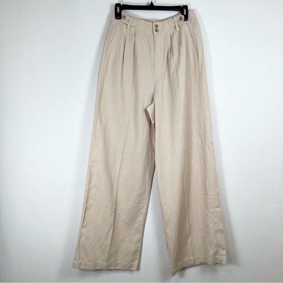 Madewell The Harlow Wide-Leg Pant in Harvest Moon Khaki Size 2 NWT - Picture 4 of 8